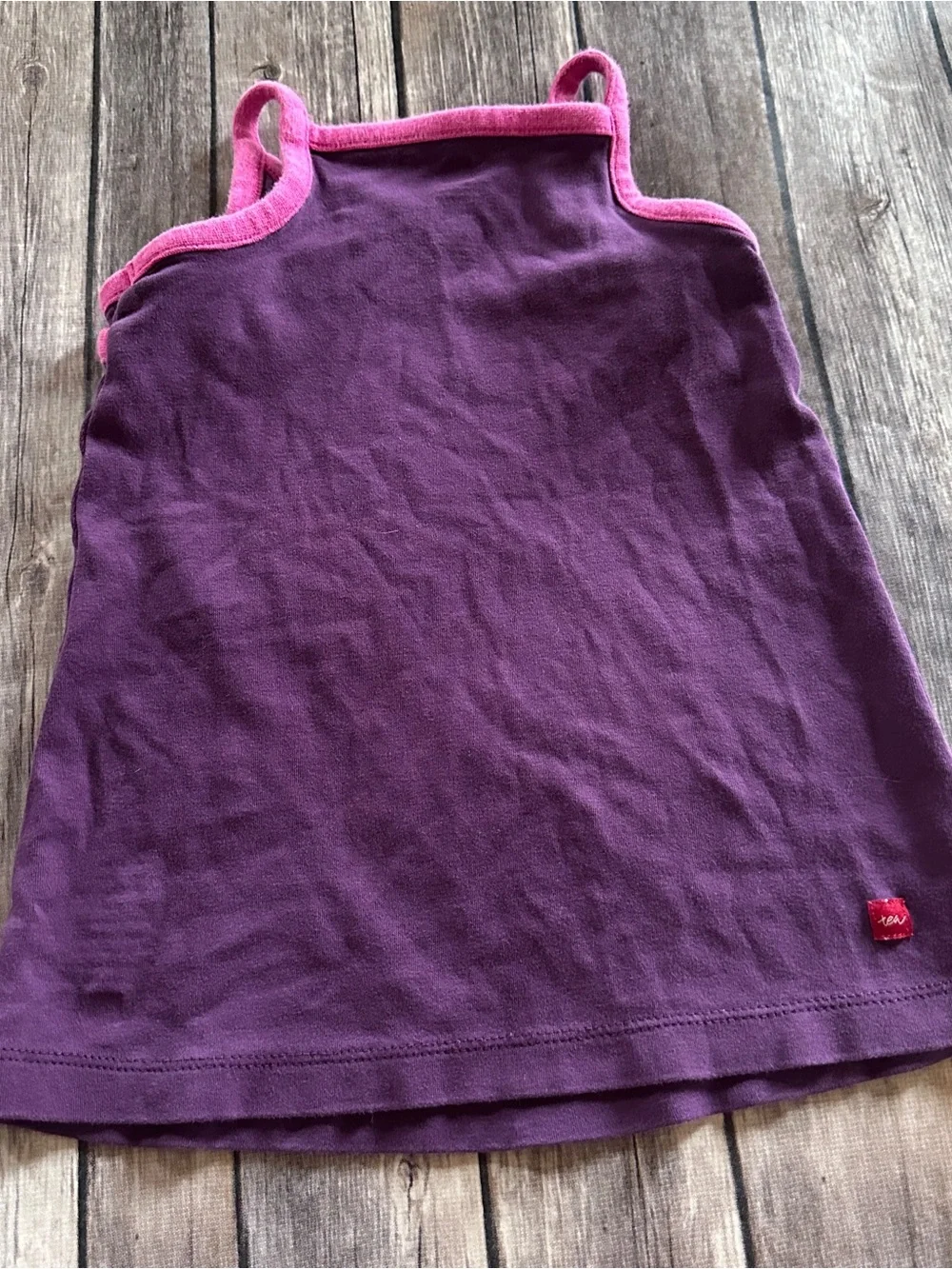 Tea purple tank dress fair light pilling 12/18